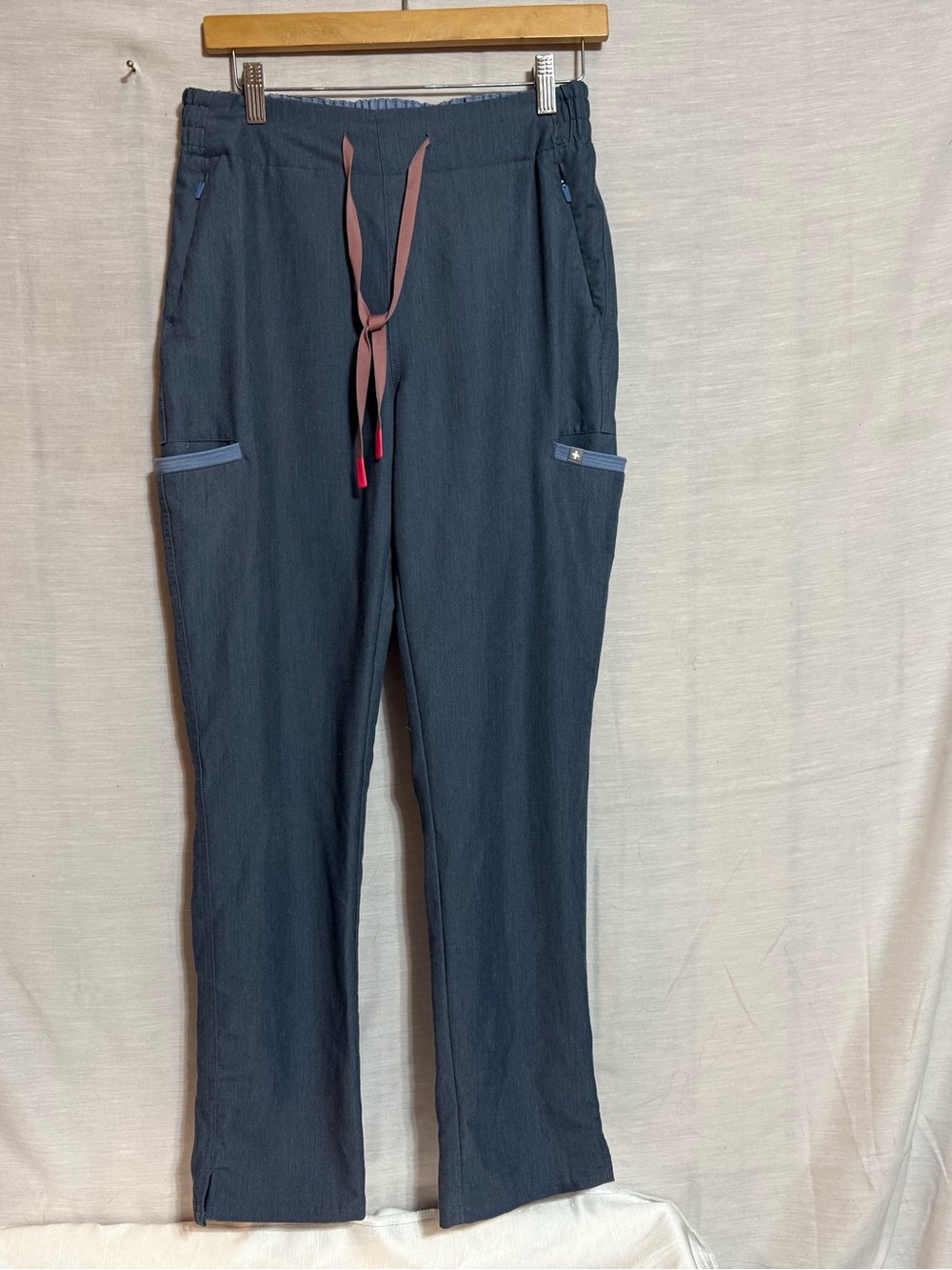 FIGS Technical Collection Scrub Pants Gray Utility Stretch Jogger S